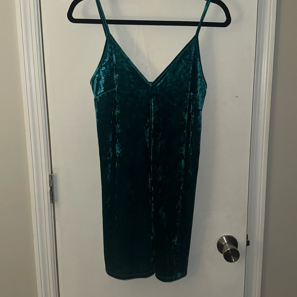 Velvet Aqua BCBG dress